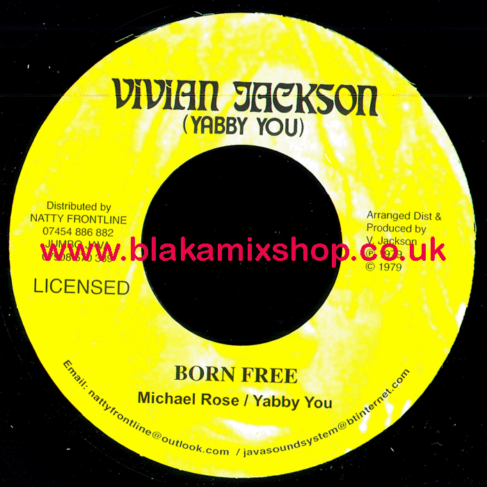 7" Born Free/Rock Vibration MICHAEL ROSE/YABBY YOU